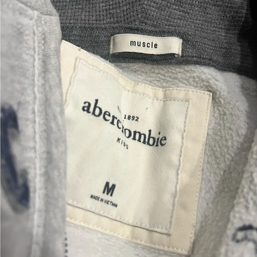 Abercrombie Kids, boy’s distressed zip hoodie - Picture 3 of 8